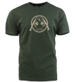 triko s potiskem ZKŘÍŽENÉ PRUTY tmavě zelené