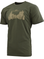 triko s potiskem LES ACTIVITY AND RELAX olivově zelené