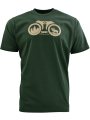 triko s potiskem DALEKOHLED tmavě zelené