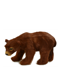 figurka medvěda F1856 semiš (malý)