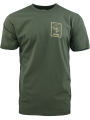 triko s potiskem ZNÁMKA RYBA olivově zelené