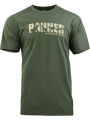 triko s potiskem BANNER+JELENI olivově zelené