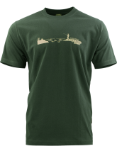 triko s potiskem RYBÁŘ tmavě zelené