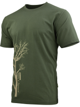 triko s potiskem VELKÝ STROM olivově zelené