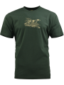 triko s potiskem PES V TRÁVĚ tmavě zelené
