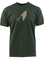 triko s potiskem NÁSTRAHA tmavě zelené