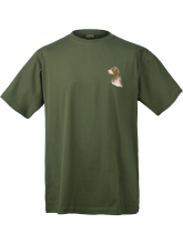 triko s potiskem PES olivově zelené