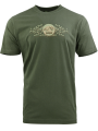 triko s potiskem HORY olivově zelené