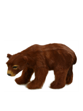 figurka medvěda F1856 semiš (malý)