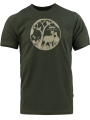 triko s potiskem PŘÍRODA tmavě zelené