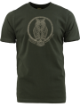 triko s potiskem SOVA tmavě zelené
