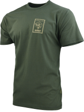 triko s potiskem ZNÁMKA RYBA olivově zelené