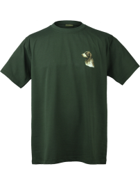 triko s potiskem PES tmavě zelené