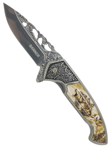 nůž YST-7041 zavírací (vlk)